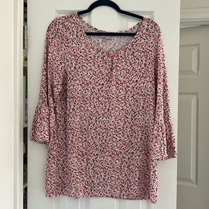 Croft & Barrow Bell Sleeve Top